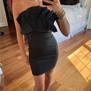 Elegant Black Off-Shoulder Dress